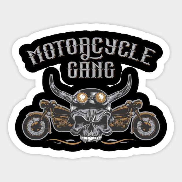 Motorcycle Gang Sticker by teespot